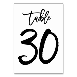 Chic Hand-Bordsnummer-kort Bord 30 Bordsnummer