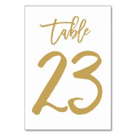 Chic Hand Lettered Bordsnummer Guld | Bord 23