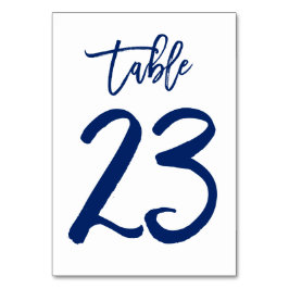 Chic Hand Lettered Bordsnummer Navy | Bord 23