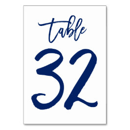 Chic Hand Lettered Bordsnummer Navy | Bord 32