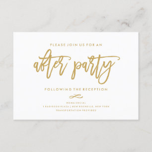 Chic Hand Lettered Bröllop efter gruppinbjudan Inbjudningar
