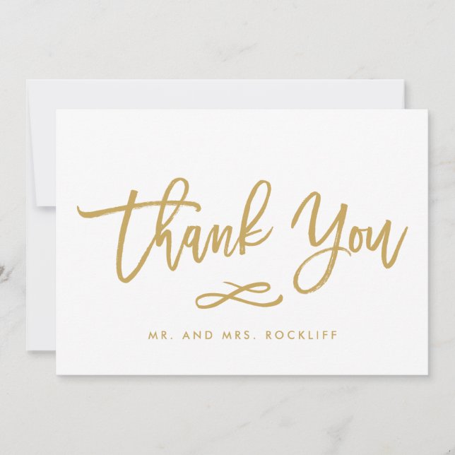Chic Hand Lettered Guld Tack Flat (Framsida)