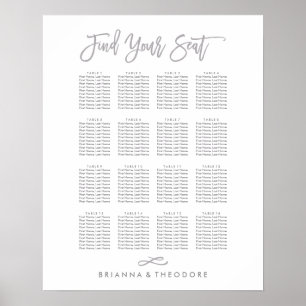 Chic Hand Lettered Sittdiagram Poster