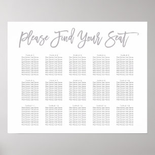 Chic Hand Lettered Sittdiagram Poster