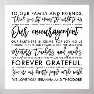 Chic Hand Lettered Tack Message Poster