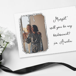 Chic Hand plockade Bow Bridesmaid Frieri fotokort