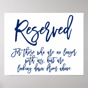 Chic Hand-tecken   Reserverat minne Poster