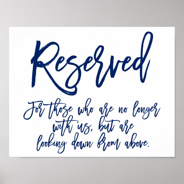Chic Hand-tecken | Reserverat minne Poster (Framsidan)
