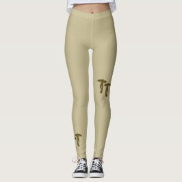 Chic Handflatan Träd - Brown Leggings