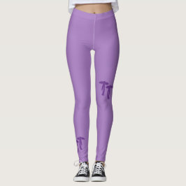 CHIC HANDFLATAN TRÄD - LILA LEGGINGS