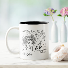 Chic Hårdpunkt för Ro-självbestämmande Blooms Två-Tonad Mugg