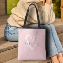 Chic Heart Personlig Rosa