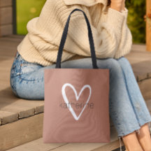 Chic Heart Personlig Terrakotta