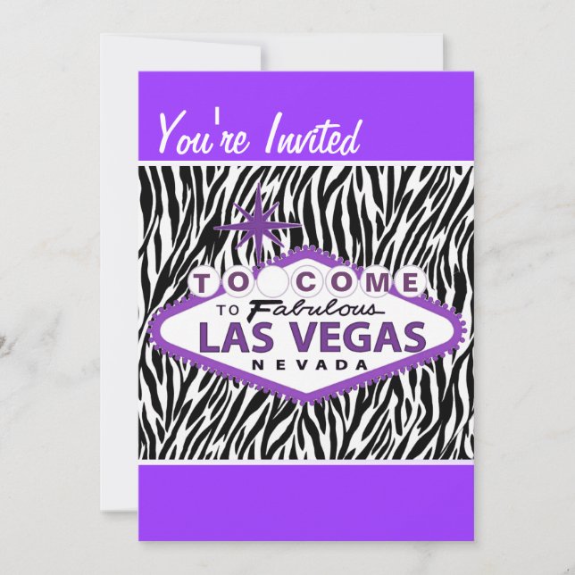Chic Hip Las Vegas Bachelorette Party Inbjudan (Framsida)
