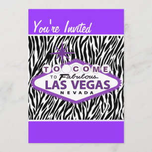 Chic Hip Las Vegas Bachelorette Party Inbjudan