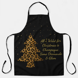 Chic Holiday Leopard Tree Design