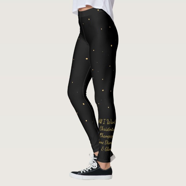 Chic Holiday Leopard Tree Leggings (Vänster)