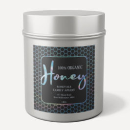 Chic Holograf Honeycomb Honungsbipacksedel etikett