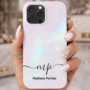Chic Holografisk Iriserande Monogram