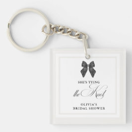 Chic 'Hon knyter knuten svart bow bröllopsfest