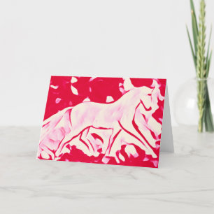 Chic Horse White Rosa Red Tack Kort