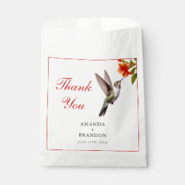 Chic Hummingbird och Orange Flower Bröllop