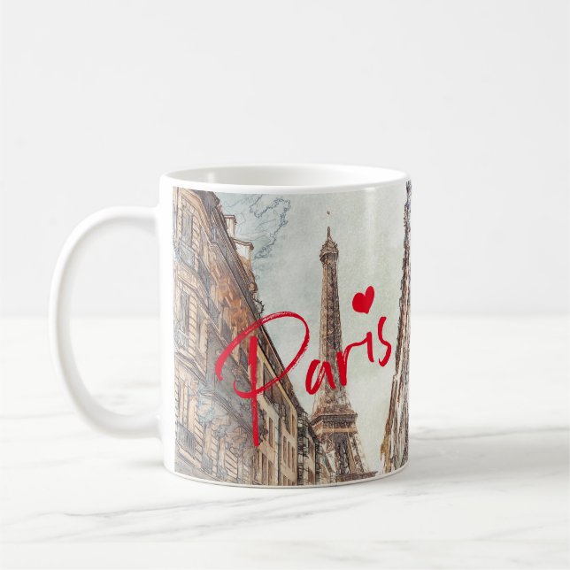 Chic I Kärlek Paris | Eiffel Torn Kaffemugg (Vänster)