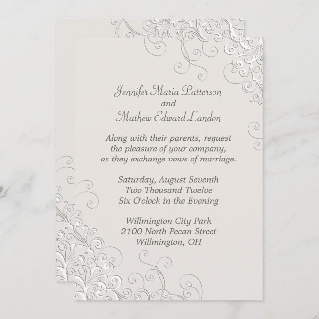 Chic Inbjudan till Elfenbenskusten och Vita klassi (Fram/baksida)