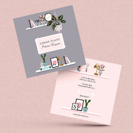 Chic & Inredingsdesign - hylsa för bohägnad för he Visitkort