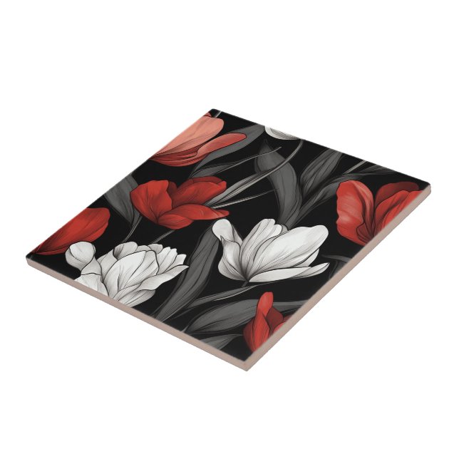 Chic Inredingsdesign Tulip keramiska plattor Kakelplatta (Sidan)
