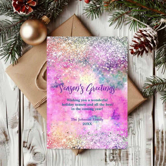 Chic Iriscent silver glitter jul nytt år (Skapare uppladdad)