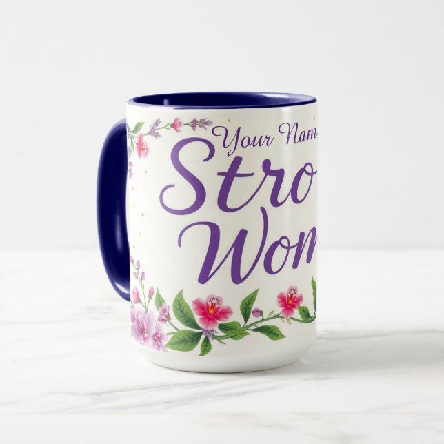Chic IWD 2026 Strong Women Leadership Custom Mugg (Framsida vänster)