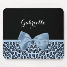 Chic Jaguar Skriv ut ljusblått fack med Namn