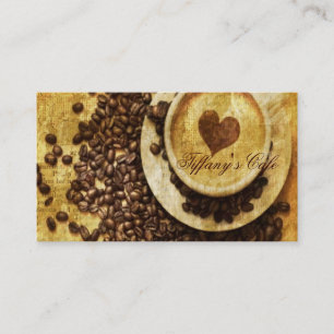 Chic Java cappuccinocoffee shop Visitkort