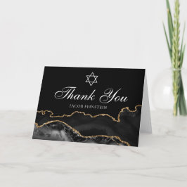 Chic judisk Pub Mitzvah Black Guld Star i David Tack Kort