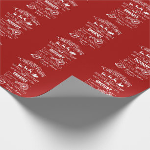 Chic jul Express Speciell Delivery Monogram Presentpapper
