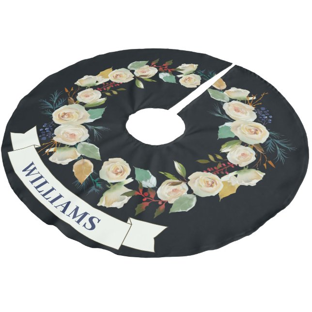 Chic jul Ro Wandean Mönster Julgransmatta Borstad Polyester (Vinklad)