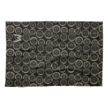 Chic Julhelg Anpassningsbar Monogram Guld Mönster