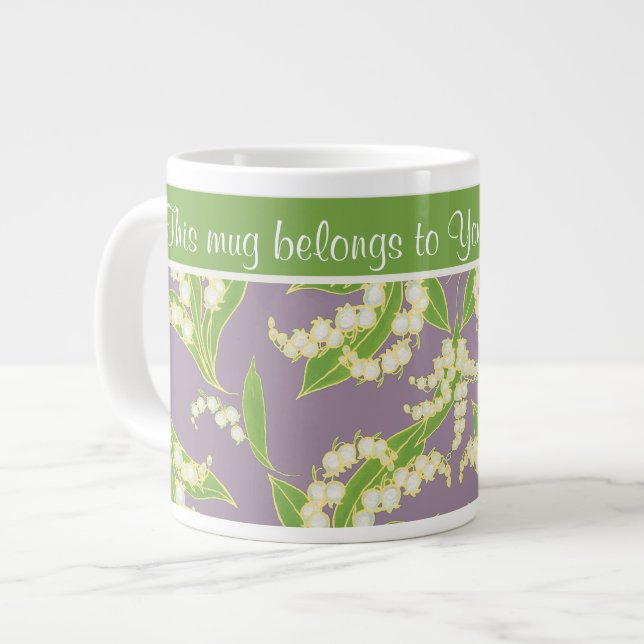 Chic Jumbo Coffee Mugg: Valley, Mauve Lilies Jumbo Mugg (Framsida vänster)