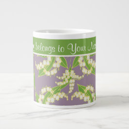 Chic Jumbo Coffee Mugg: Valley, Mauve Lilies Mugg