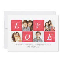 Chic Kärlek 4 Photo Collage Valentine Day