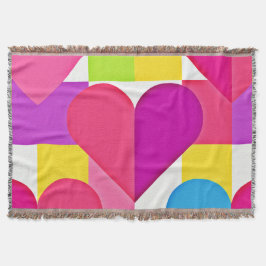 Chic Kärlek Elegance: Romantic Bliss Filt