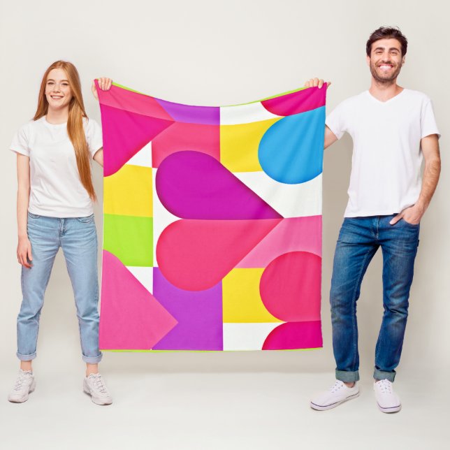 Chic Kärlek Elegance: Romantic Bliss Fleecefilt (På plats)