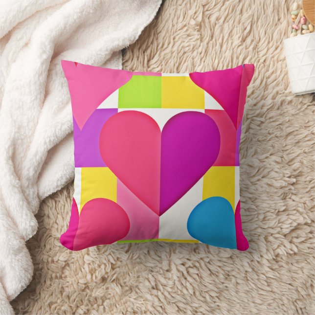 Chic Kärlek Elegance: Romantic Bliss Kudde (Filt)