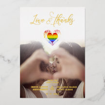 Chic Kärlek och tack för Heart-foto av Pridet Rain