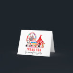 Chic Karnival Circus Show Clowns Ballowns Birthday Tack Kort<br><div class="desc">Cute Carnival Circus Show Clowns Ballowns Birthday Tack du Card</div>