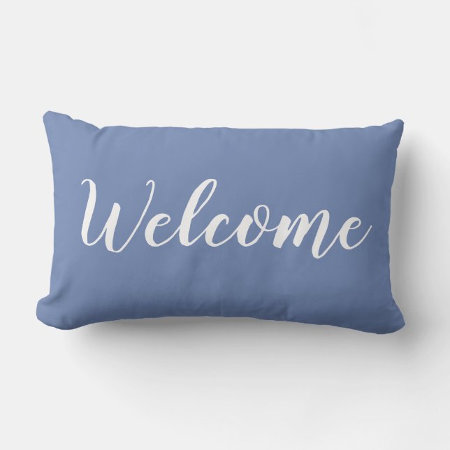 CHIC KAST PILLOW_ " välkomnande ", Lumbarkudde (Framsida)
