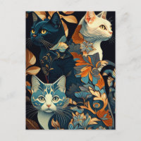 Chic Kat-vykort