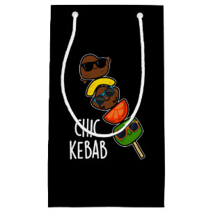 Chic Kebab Roligt Shish Kebab Skämt Mörk Bakgrund