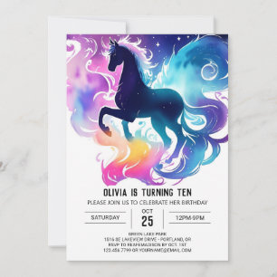 Chic Kids Horse Birthday Inbjudningar